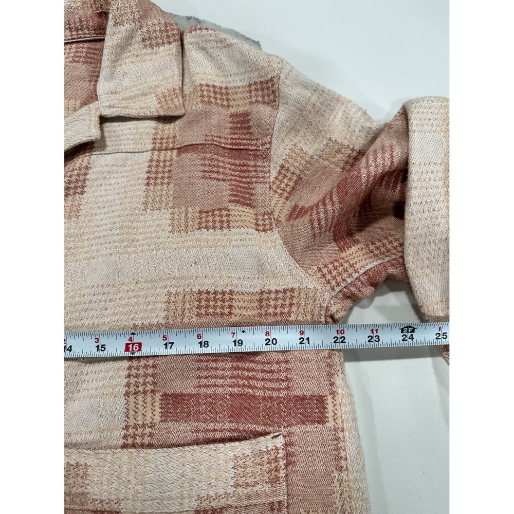 Free People We The Free Berry Combo Plaid Button Front Shacket Jacket XS NEW - Picture 5 of 6